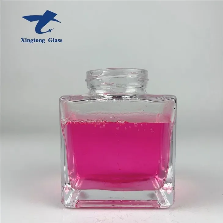 350ml স্কয়ার কাচের বোতল